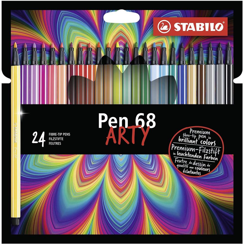 Pen 68 - Pennarello Premium - ARTY - Astuccio da 24 - Colori Assortiti - Foto 1