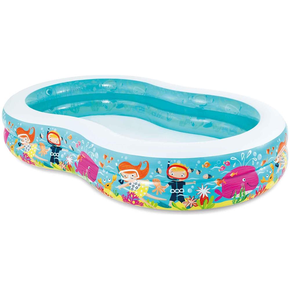 56490NP - Piscina Gonfiabile Paradise Multicolore 262x160x46 cm - Foto 1
