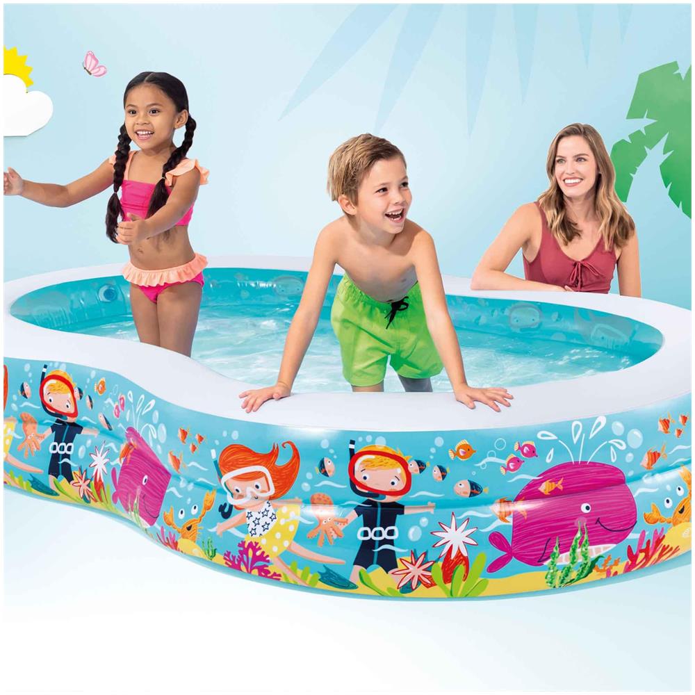 56490NP - Piscina Gonfiabile Paradise Multicolore 262x160x46 cm - Foto 2