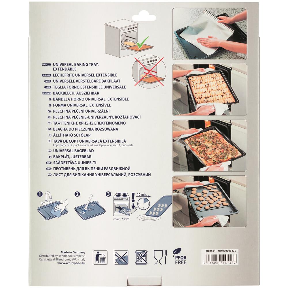 Leccarda Universale Antiaderente Estensibile UBT521 Colore Nero - Foto 5