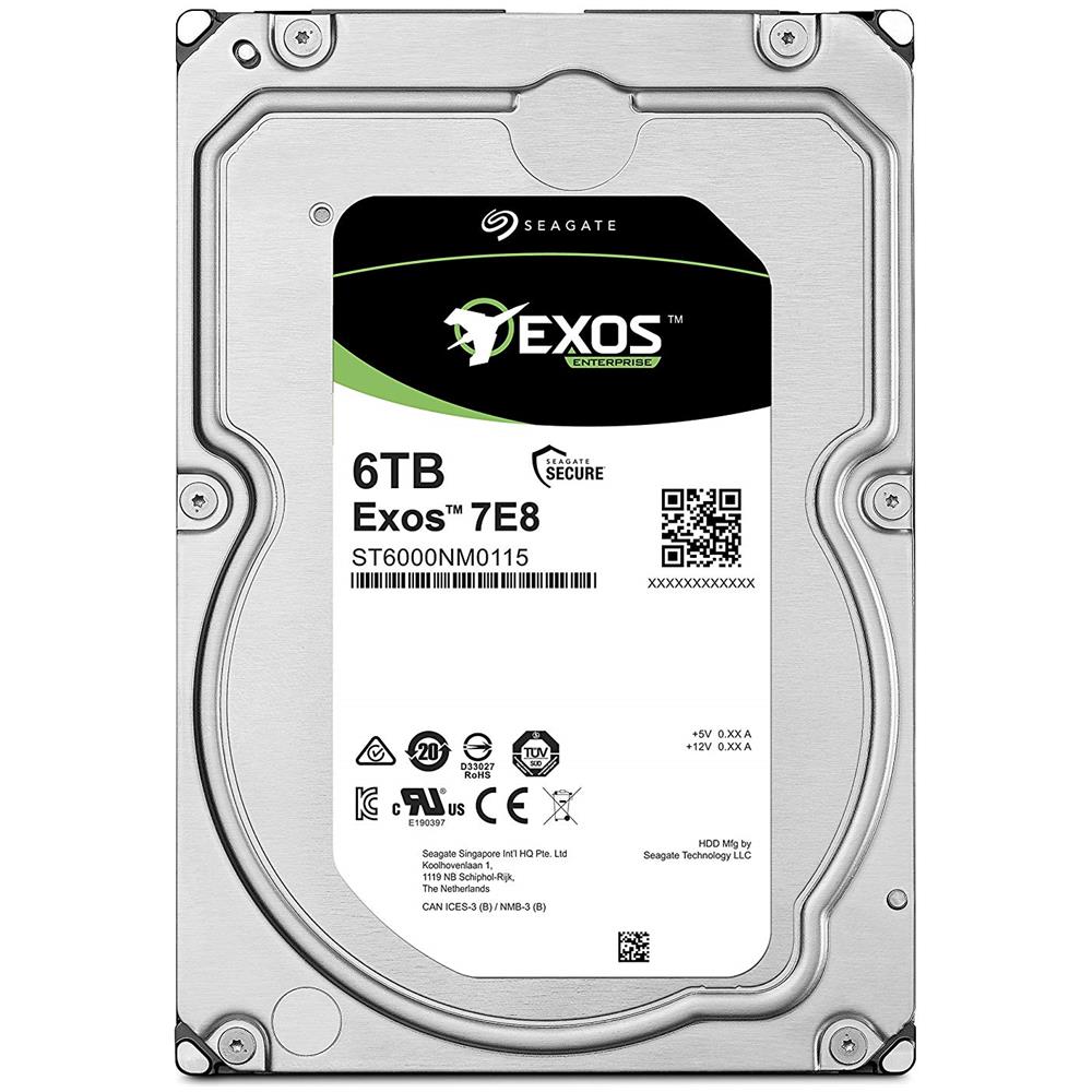 Hard Disk Interno Exos E Capacità 6 TB 3.5" Interfaccia SATA 6 Gb / s Buffer 256 MB 7200 rpm - Foto 2