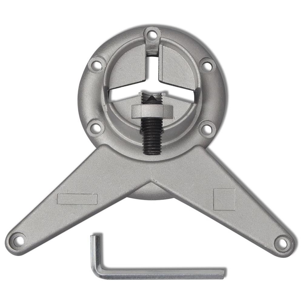 Set 4 Gambe Placcate In Nickel Per Tavolo Regolabili Altezza 870 Mm - Foto 8