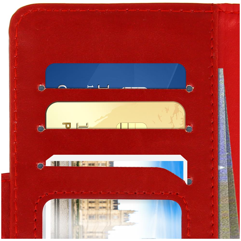 Custodia Portafoglio Universale Smartphone Taglia Sl - Rosso - Foto 2