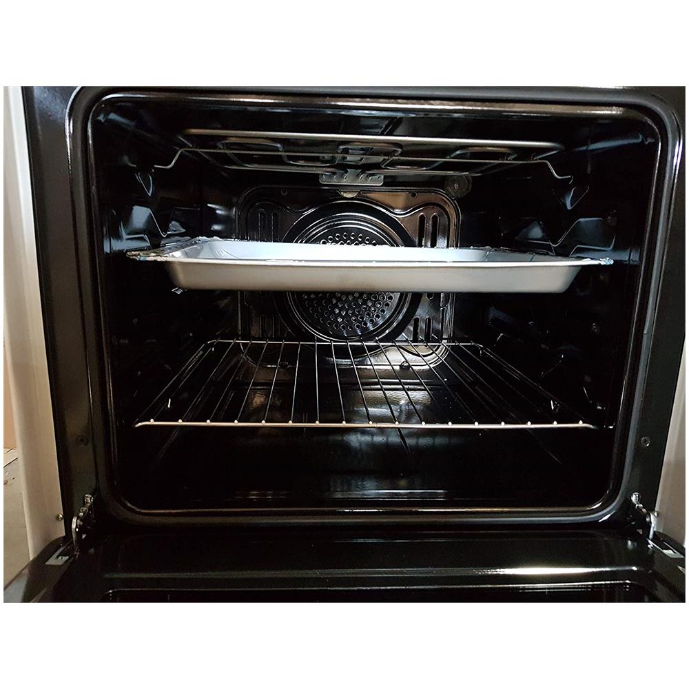 LAREL Cucina Elettrica 4 Fuochi a Gas Forno Elettrico Termoventilato Dimensioni 60 x 60 cm Colore Marrone RK11796