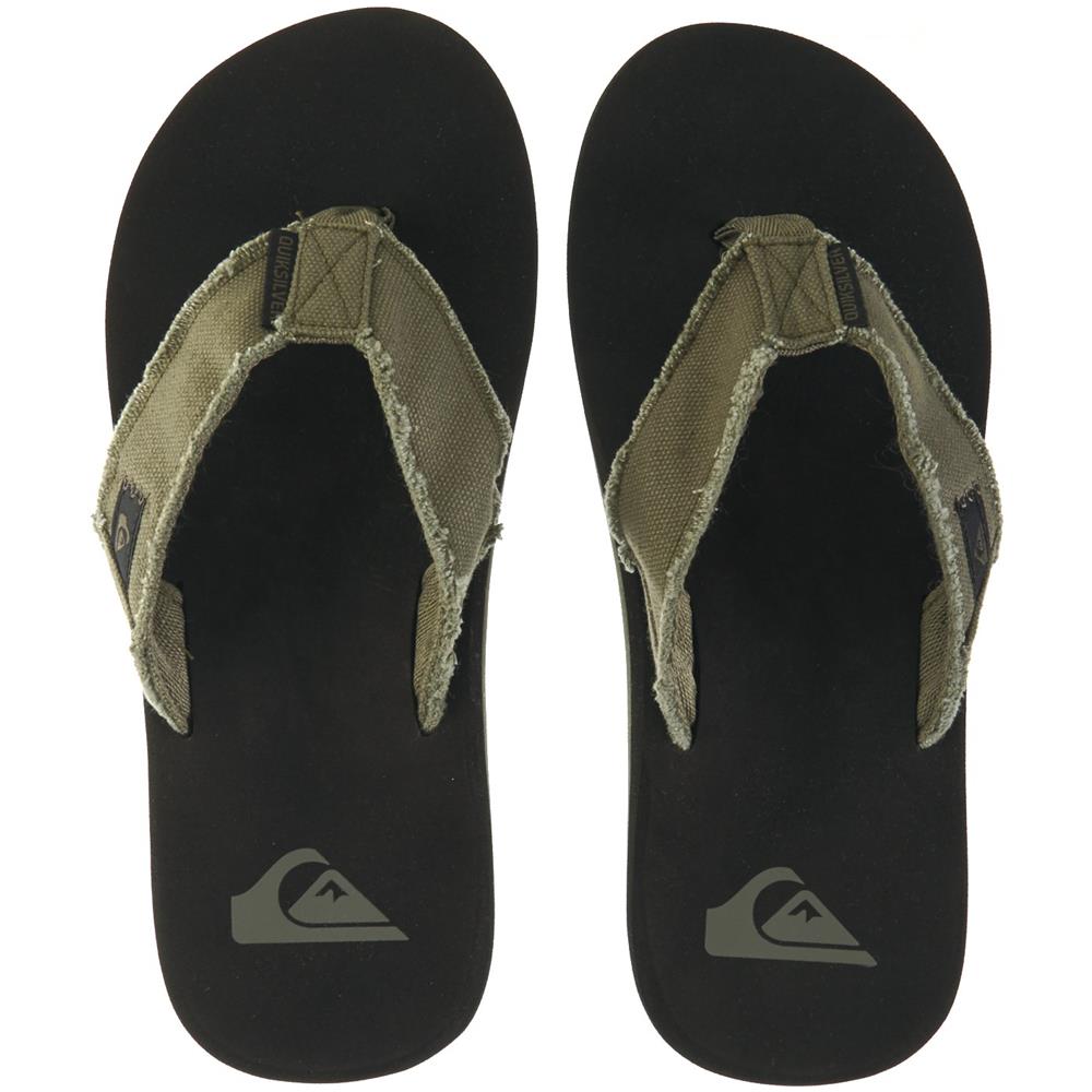 Infradito Quiksilver Monkey Abyss Verde Nero Marrone (eu 40 / Us 7, Nero)  - Foto 1