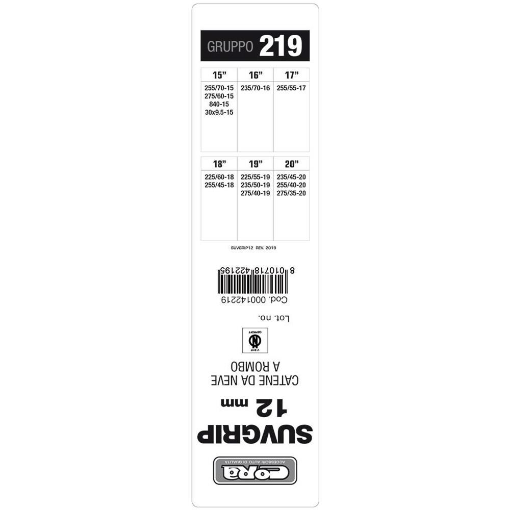 Catene Neve Suv-grip 12 Mm Gruppo 219 - Foto 1
