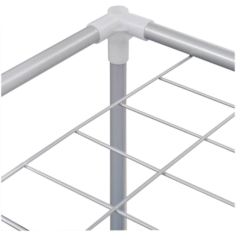 Portabiancheria A 2 Sezioni 2 Pz Con Ripiano Per Asciugatura - Foto 6