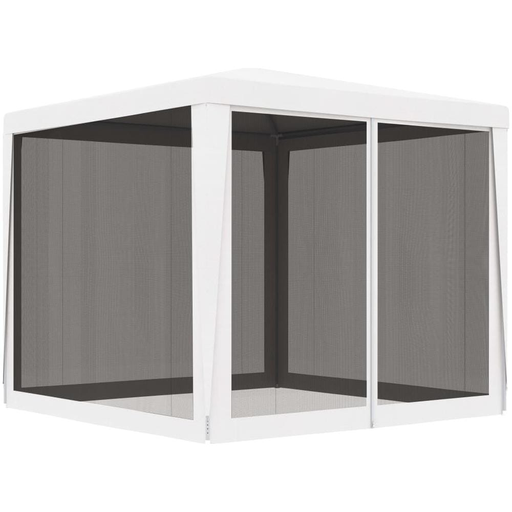 Tendone Per Feste Con 4 Pareti In Rete 2,5x2,5 M Bianco - Foto 1