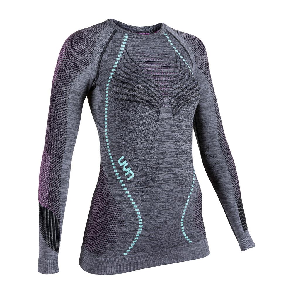 Maglia Ambityon Uw Shirt Intimo Tecnico Donna - Black Melange-pink-aqua Xs - Foto 1