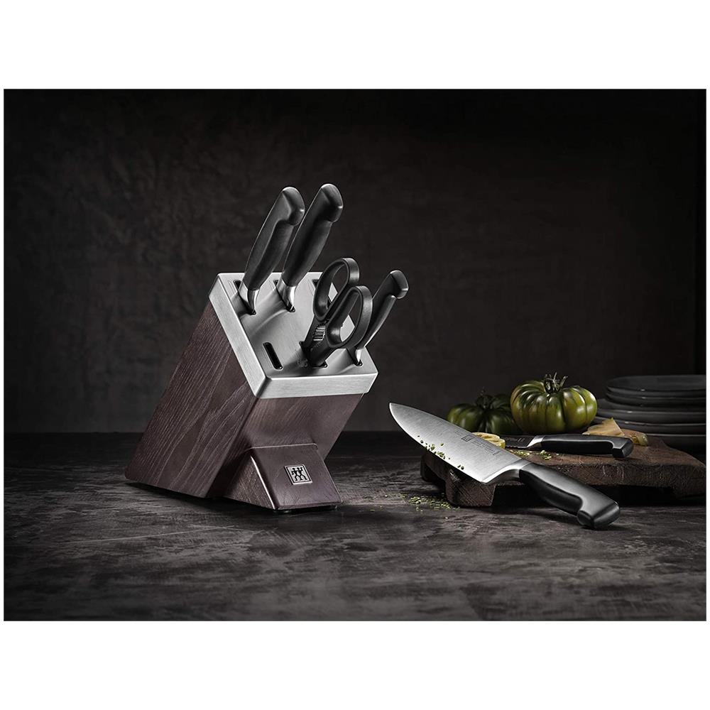 Vier Sterne Knife Block 7 pcs. black - Foto 2