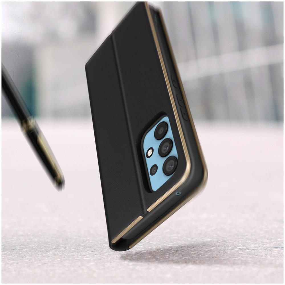 Custodia Samsung Galaxy A53 5g Portacarte Luna Book Gold Nera - Foto 5