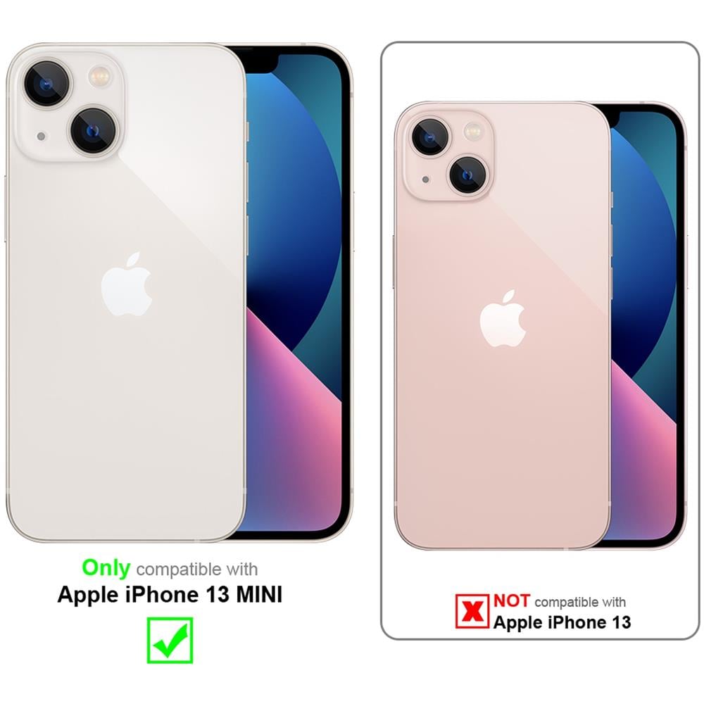 Custodia Compatibile Con Apple Iphone 13 Mini In Liquid Rosso - Coperchio Protettivo In Silicone Tpu Flessibile Con Anello - Foto 2