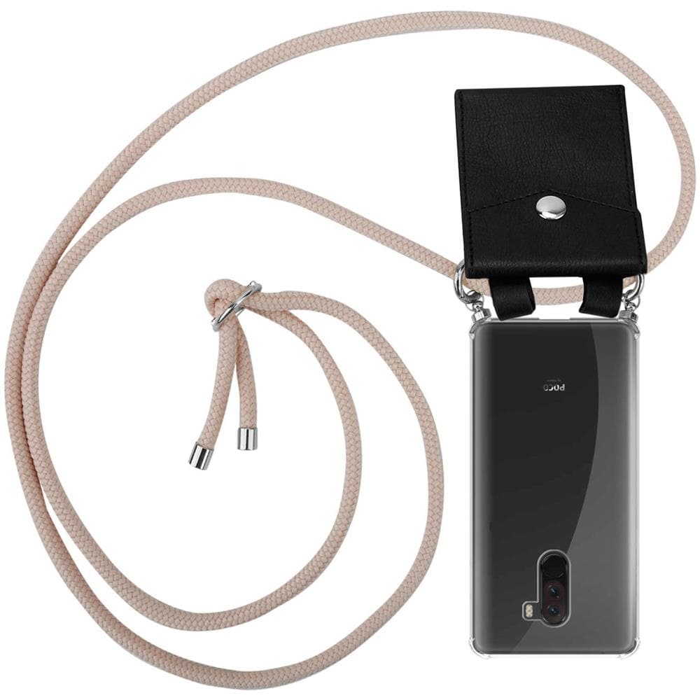 Catena Di Telefoni Cellulari Compatibile Con In Or Rosato A Perla - Coperchio Protettivo In Silicone Con Anelli D'argento, Cinturino In Corda E Custodia Staccabile - Foto 1
