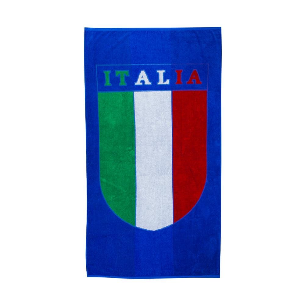 Telo Mare Jacquard In Spugna Asciugamano Da Spiaggia Disegno Italia Scudetto - Foto 1