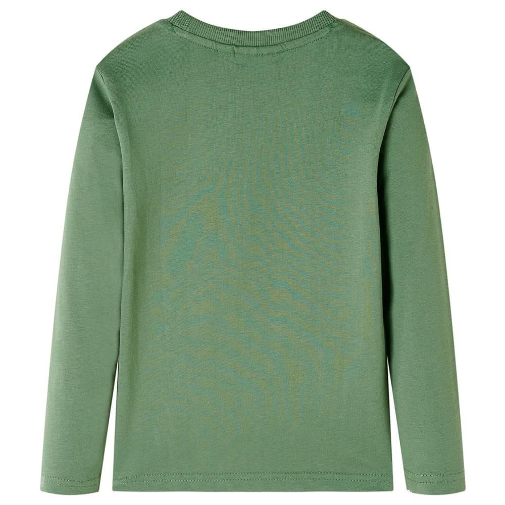 Maglietta Da Bambino A Maniche Lunghe Stampa Gorilla Cachi Chiaro 104 - Foto 2