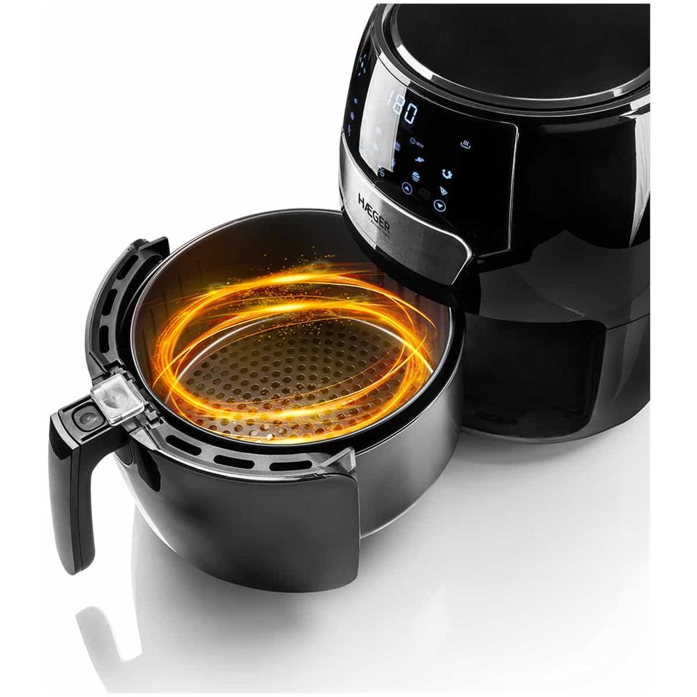 Friggitrice ad Aria Haeger Air Feast Digital AF-D37.003A Capacità 4.2 Litri 1500 Watt Colore Nero - Foto 2