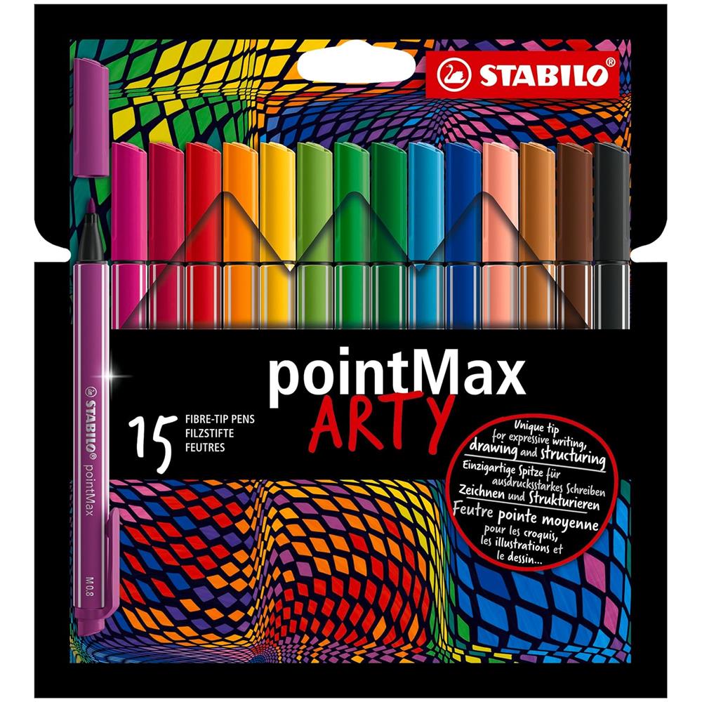 pointMax - Fineliner Premium - ARTY - Astuccio da 15 - Colori assortiti - Foto 1