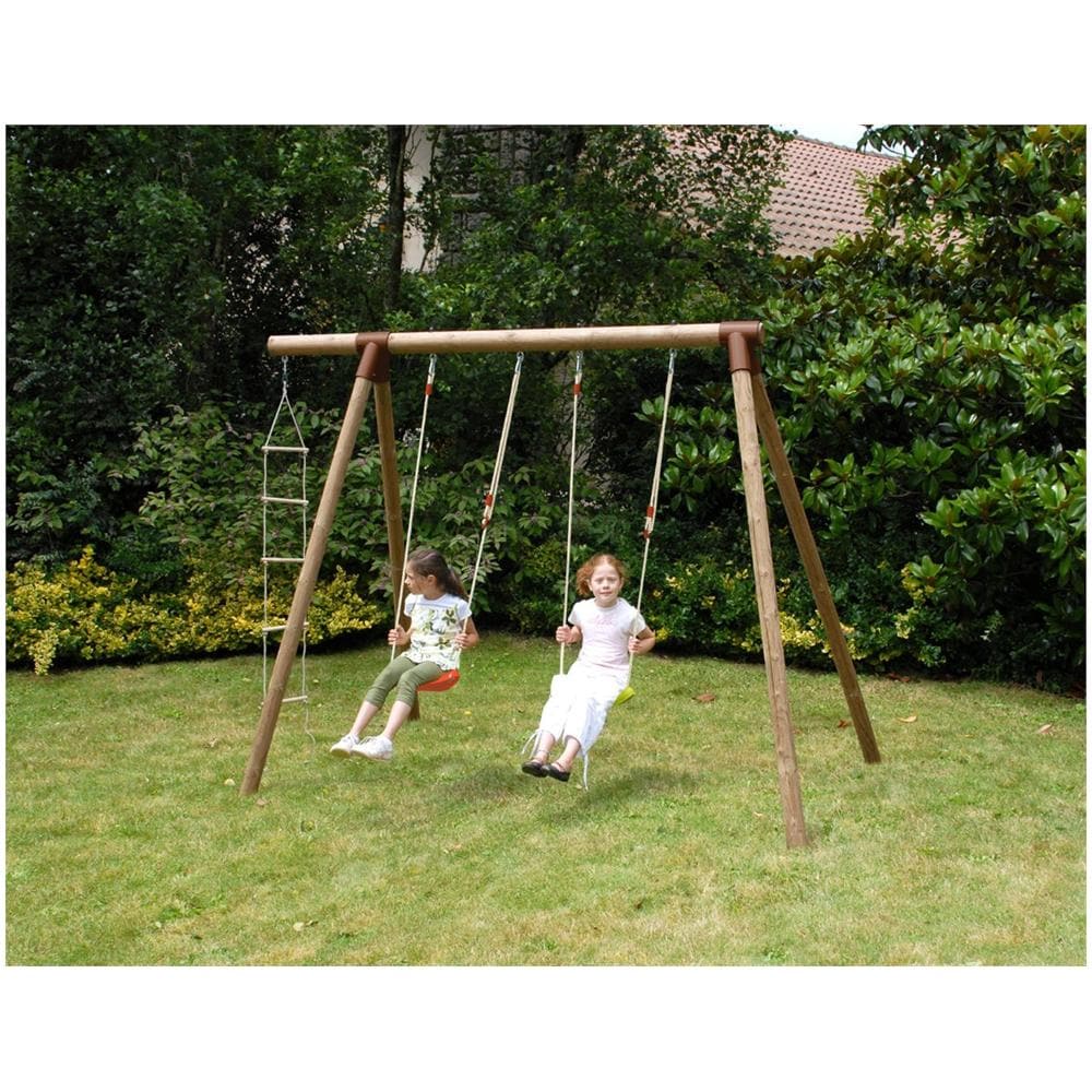 Altalena in Legno 2 Posti + Scala - Foto 3