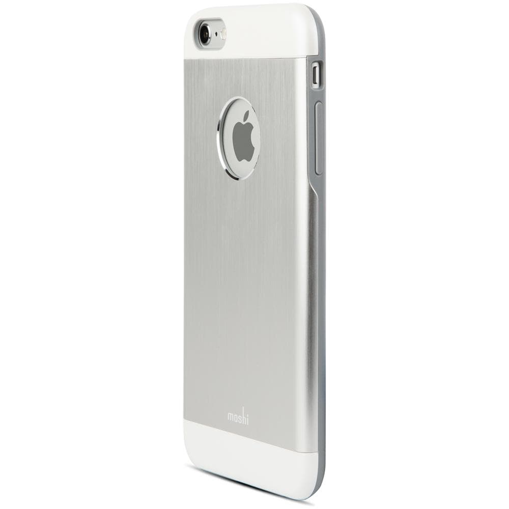 Iglaze Armour Cover Rigida Metallica per iPhone 6 Plus / 6s Plus - Jet Silver - Foto 1