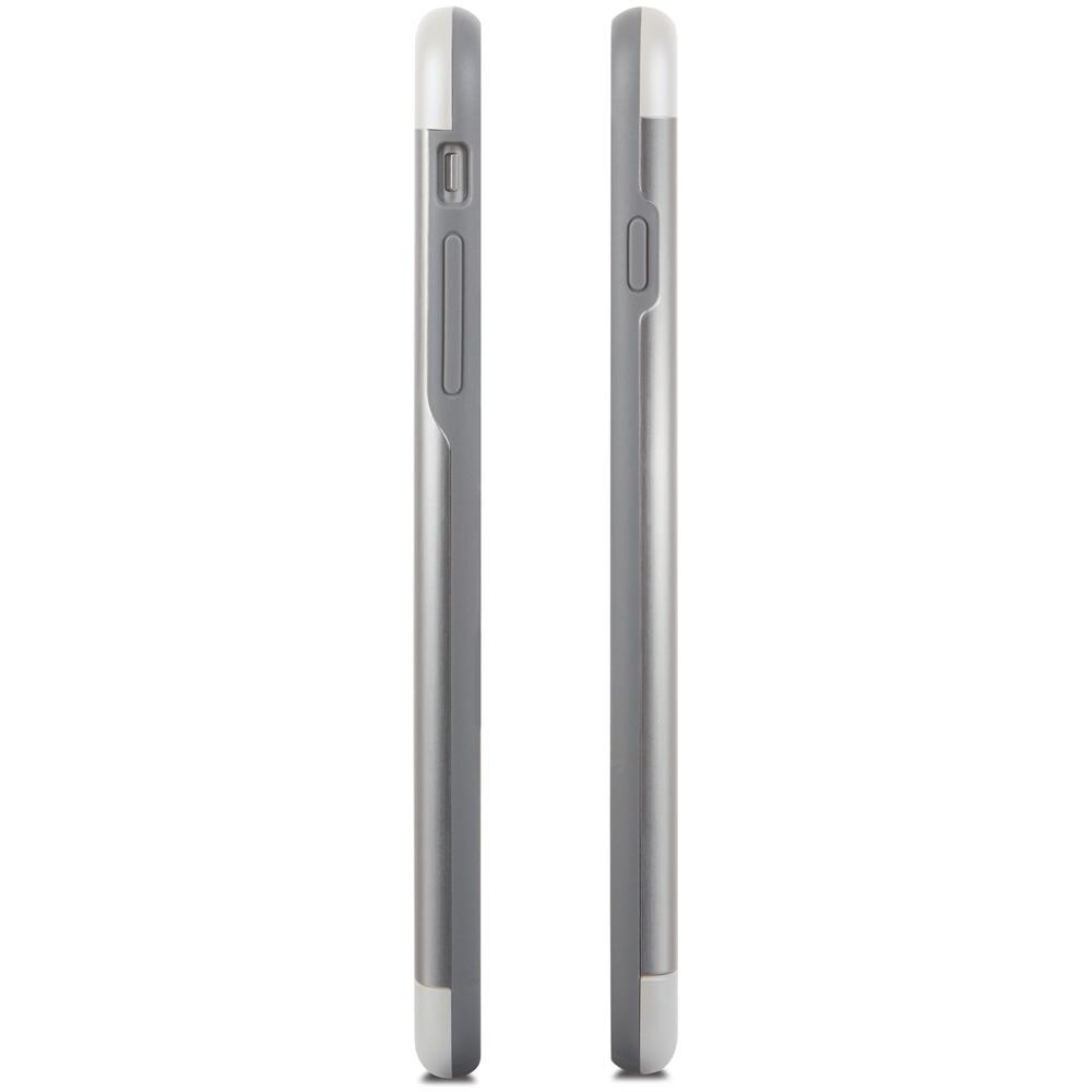 Iglaze Armour Cover Rigida Metallica per iPhone 6 Plus / 6s Plus - Jet Silver - Foto 2