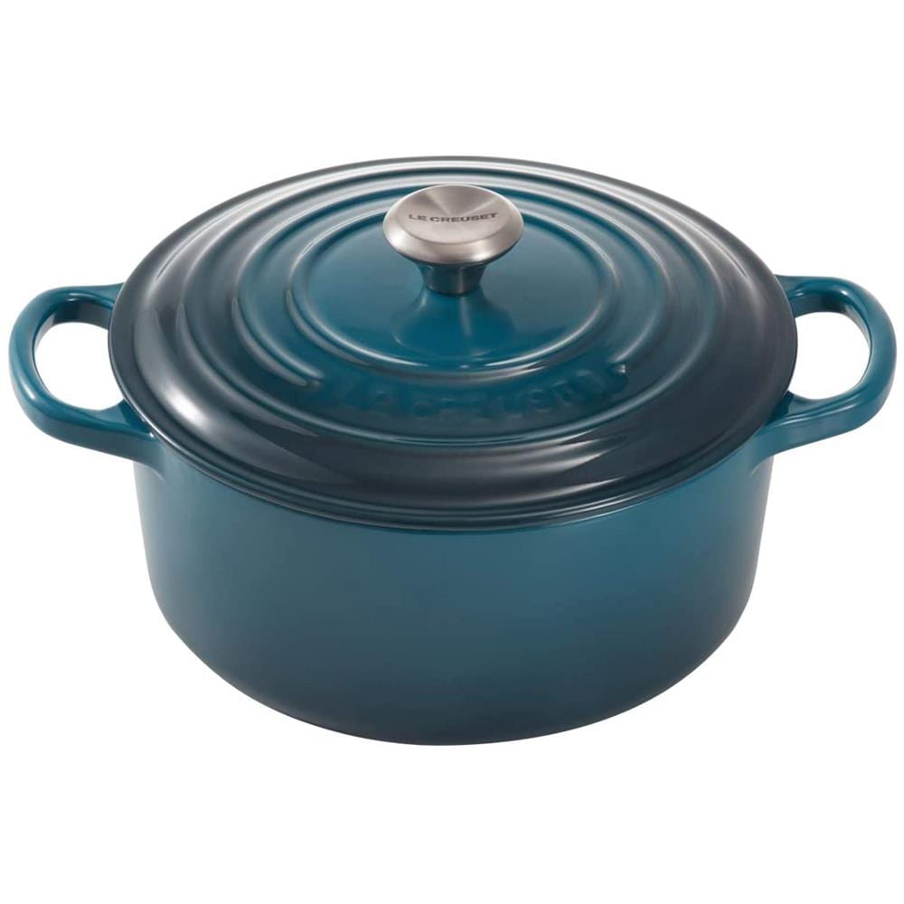 Casseruola Rotonda Evolution in Ghisa Diametro 20 cm Colore Deep Teal Cocotte - Foto 1