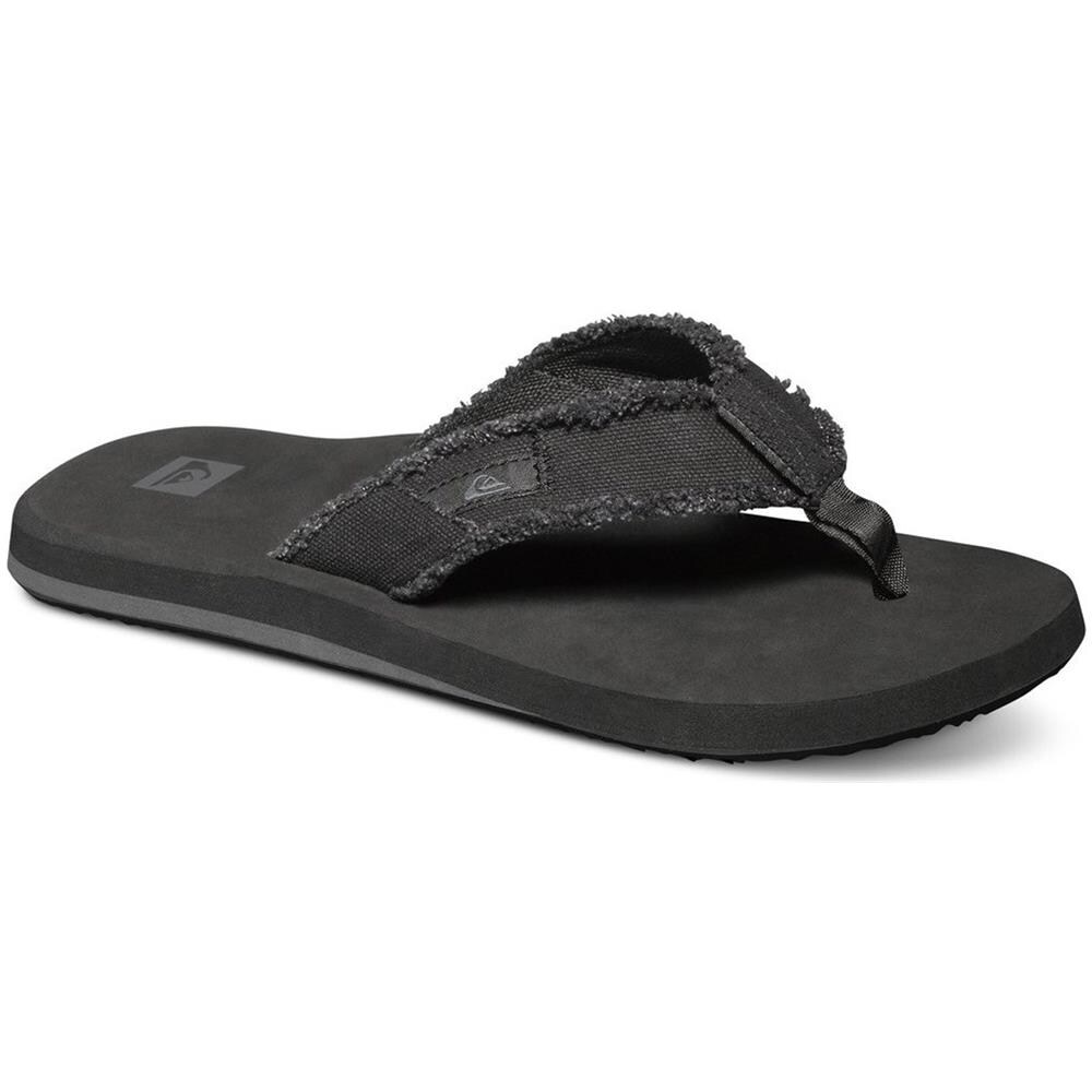 Infradito Quiksilver Monkey Abyss Nero Nero Marrone (eu 46 / Us 13, Nero)  - Foto 2