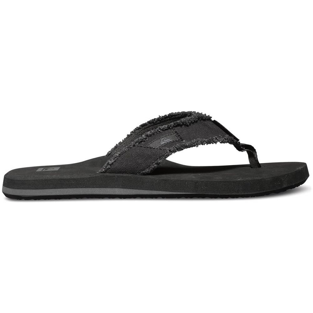 Infradito Quiksilver Monkey Abyss Nero Nero Marrone (eu 46 / Us 13, Nero)  - Foto 4