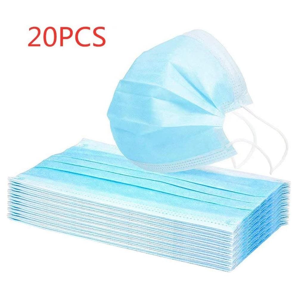 20pcs Maschere Usa E Getta 3 Strati In Tessuto Non Tessuto - Foto 1