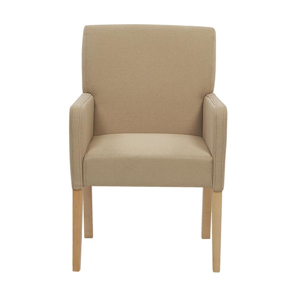 Sedia In Tessuto Beige Rockefeller - Foto 2