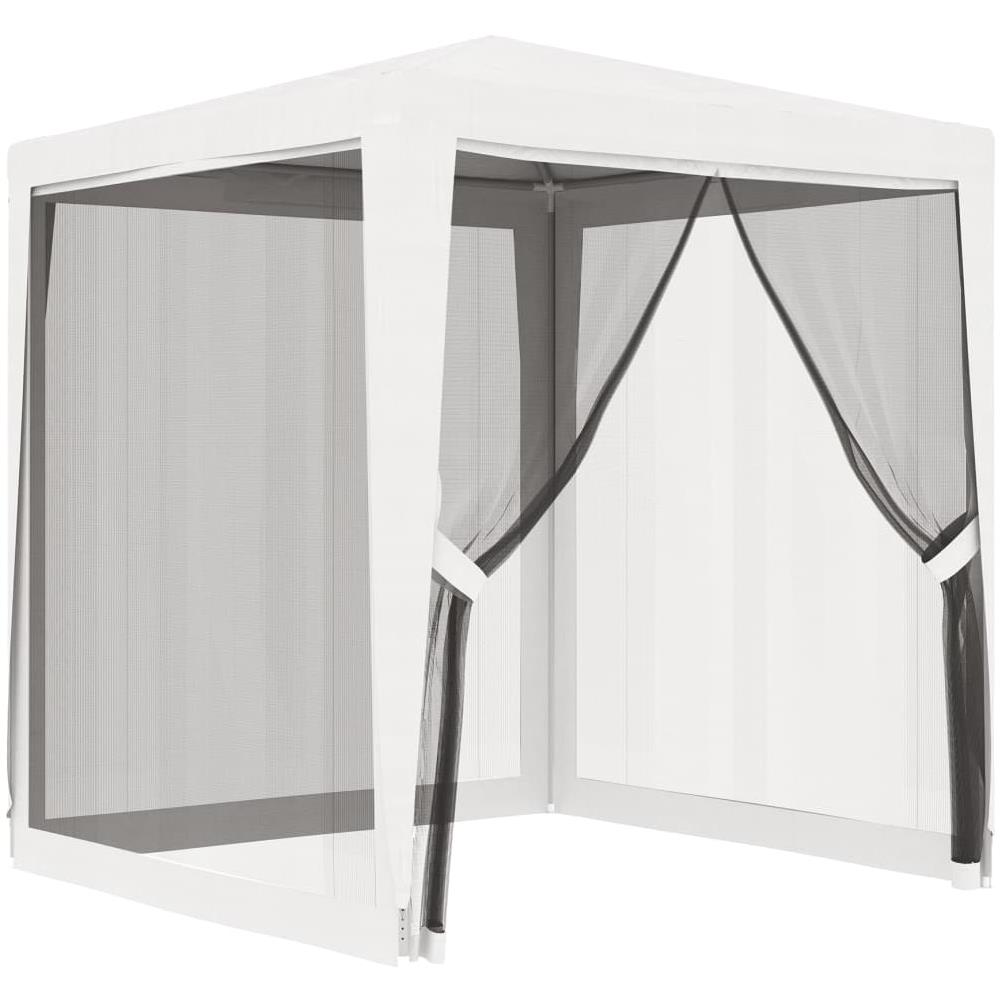 Tendone Per Feste Con 4 Pareti In Rete 2x2 M Bianco - Foto 1