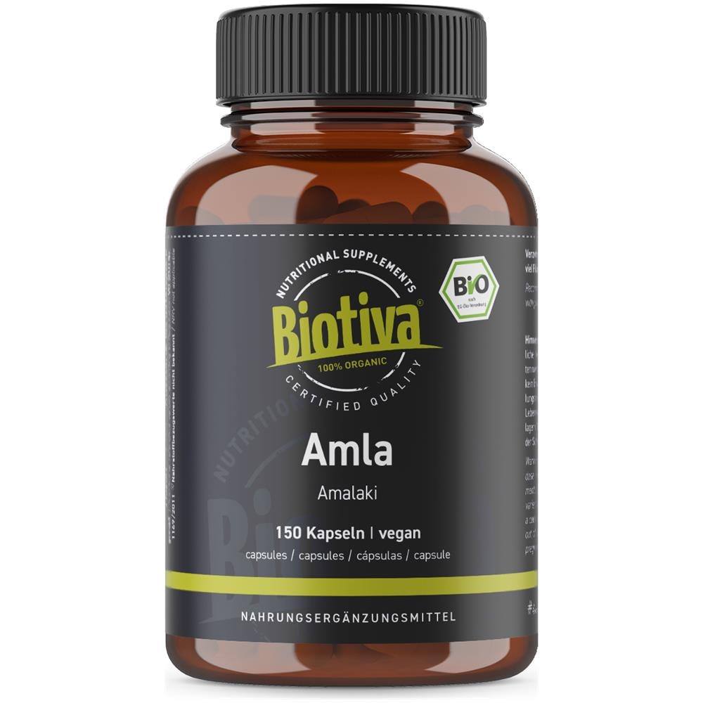 Amla Bio - 150 Capsule A 500mg - Uva Spina Indiana - Phyllanthus Emblica - Senza Riempitivi - Da Coltivazione Controllata E Biologica - Foto 1