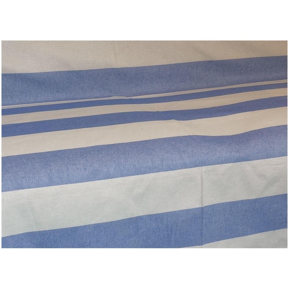 Telo Arredo Granfoulard Copritutto Cotone Made Italy Vari Disegni Arredatutto Copriletto Multiuso 1 Piazza Riga Fascia Blu - Foto 2