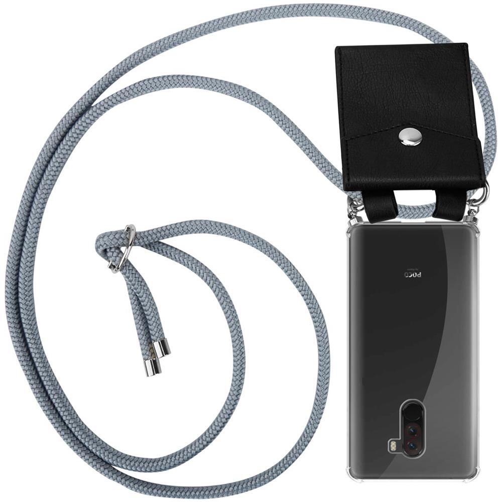 Catena Di Telefoni Cellulari Compatibile Con In Grigio Argento - Coperchio Protettivo In Silicone Con Anelli D'argento, Cinturino In Corda E Custodia Staccabile - Foto 1
