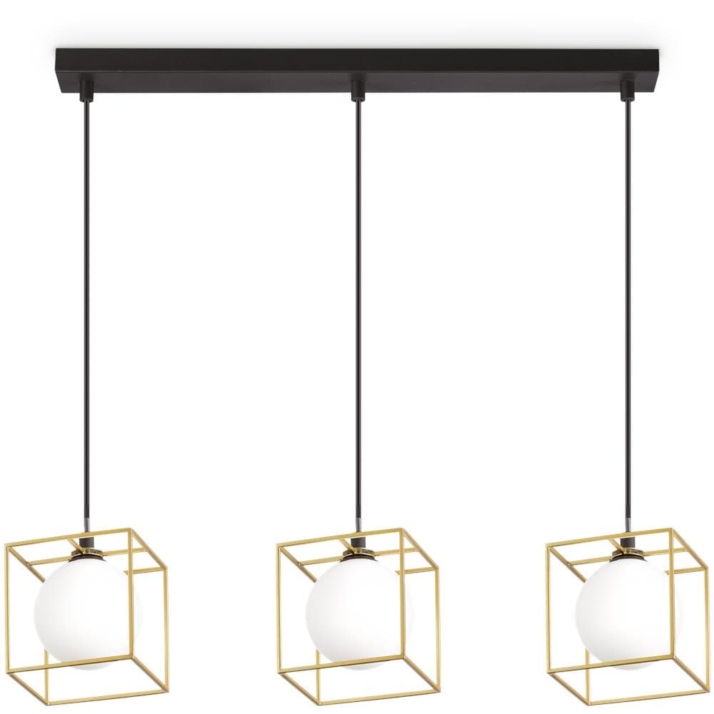 IDEAL LUX AVION-1 SP3 Lampada A Sospensione 3 Luci Per Bambini – Blu/Giallo – Design Aereo