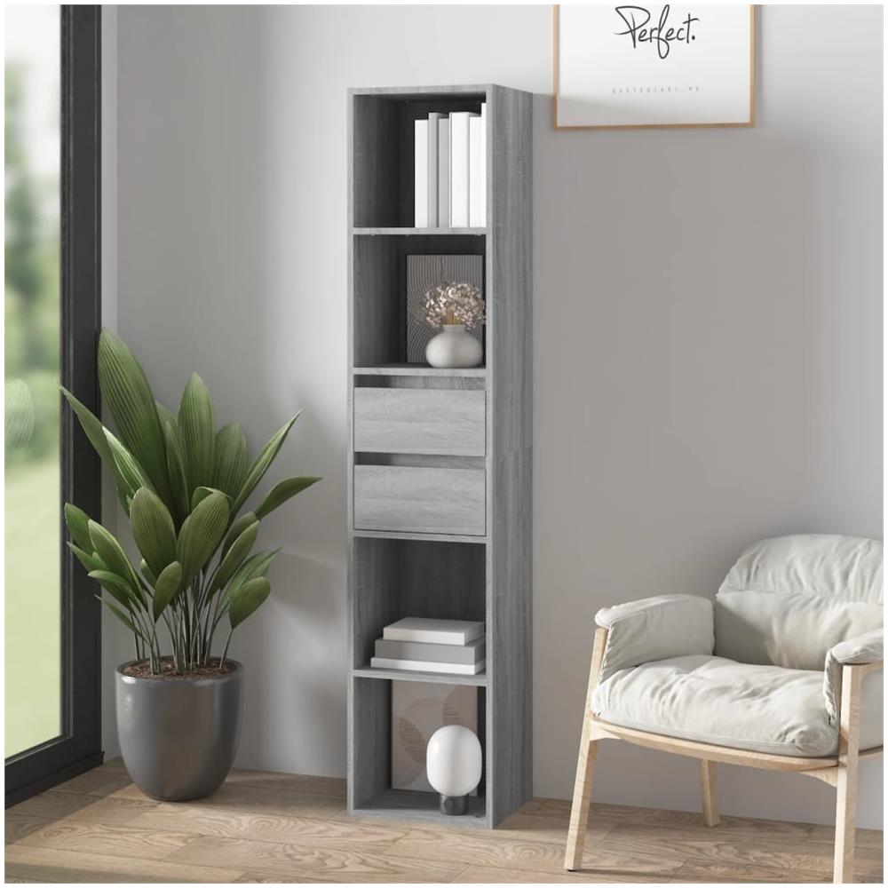 Libreria Grigio Sonoma 36x30x171 Cm In Legno Multistrato - Foto 1