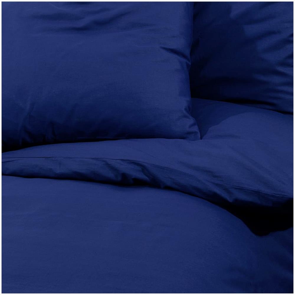 Set Copripiumino Blu Marino 140x200 Cm In Microfibra Leggera - Foto 7