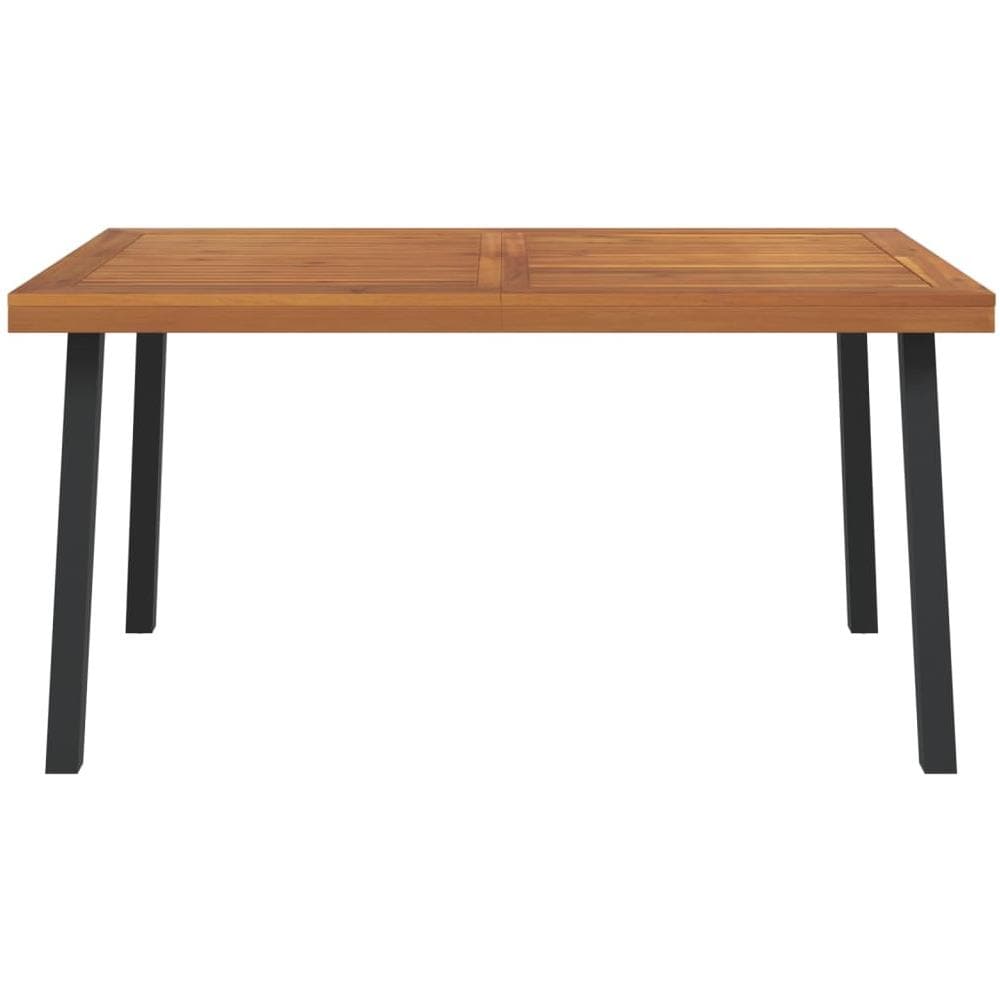 Tavolo Da Giardino 150x90x75 Cm Legno Massello Di Acacia - Foto 3