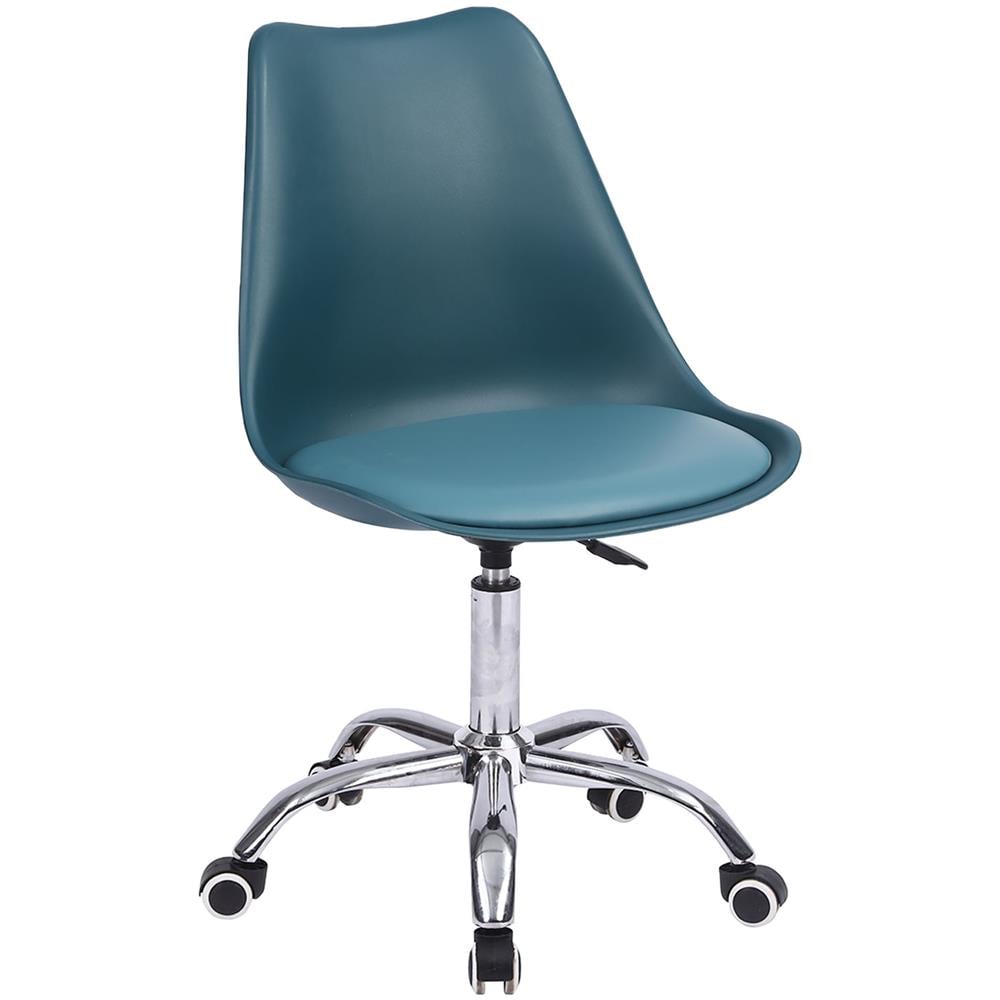 Sedia Da Ufficio Regolabile In Altezza Anne Blu - Foto 1