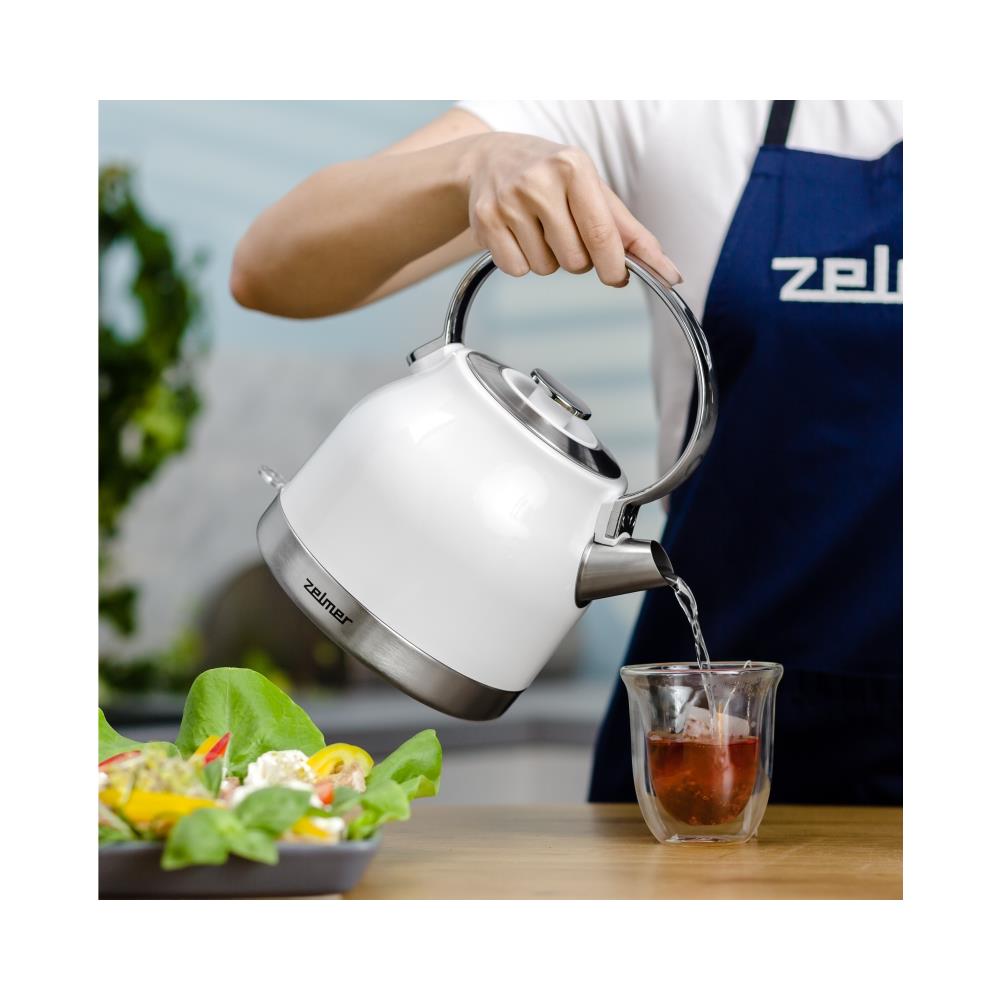 ZCK7940 bollitore elettrico 1,5 L 2200 W Acciaio inox, Bianco - Foto 2
