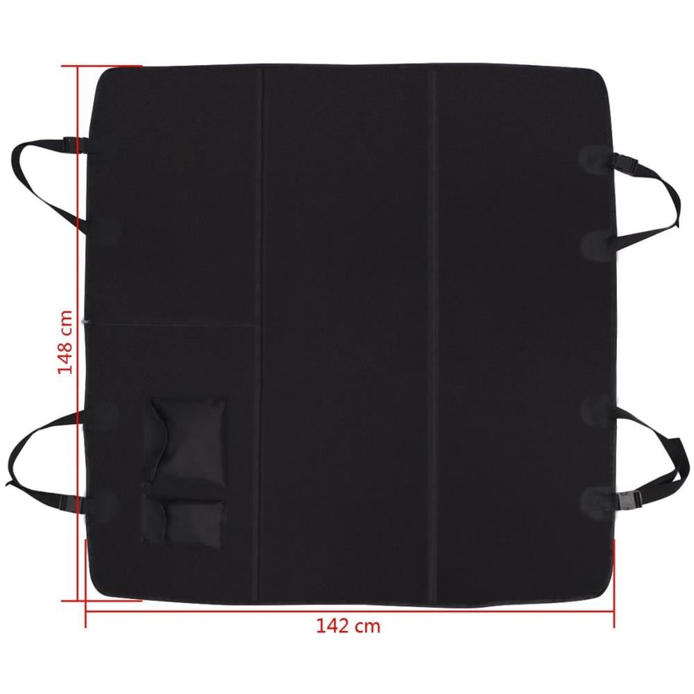 Coperta Per Cani Per Sedile Posteriore Auto 148x142 Cm Nero - Foto 7