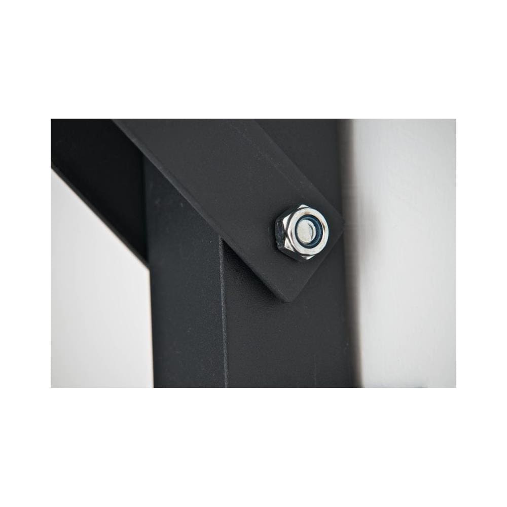 Sospensione da parete per sacco paracolpiù portata massima 150 kg, solida struttura in acciaio -nero - Foto 2