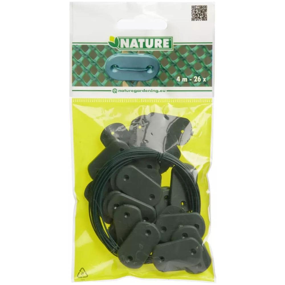 Set 27 Pz Fissaggio Per Recinzioni Da Giardino Verde 6050390 - Foto 3
