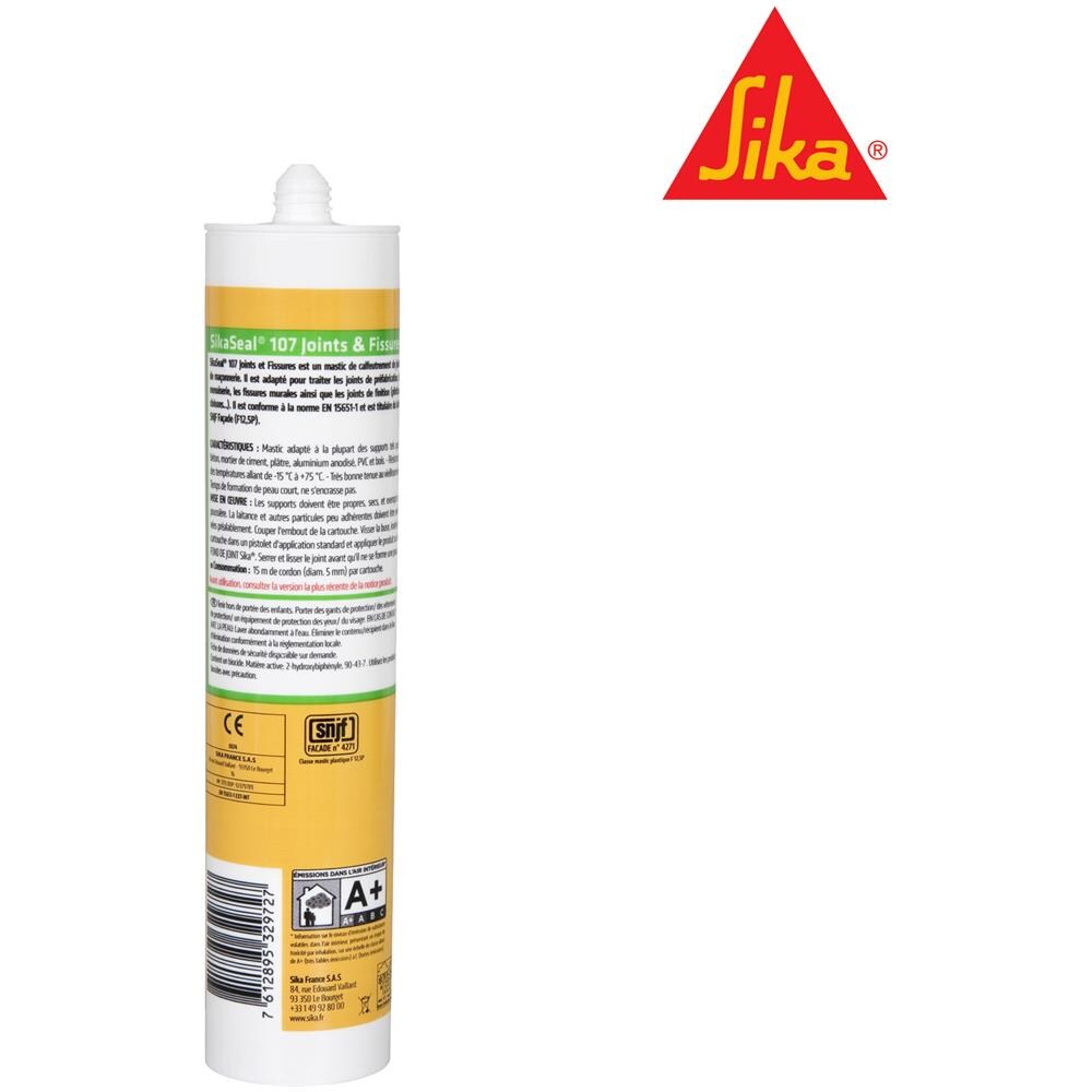 seal Acrylic Sealant 107 Joint And Crack - White - 300ml - Foto 2