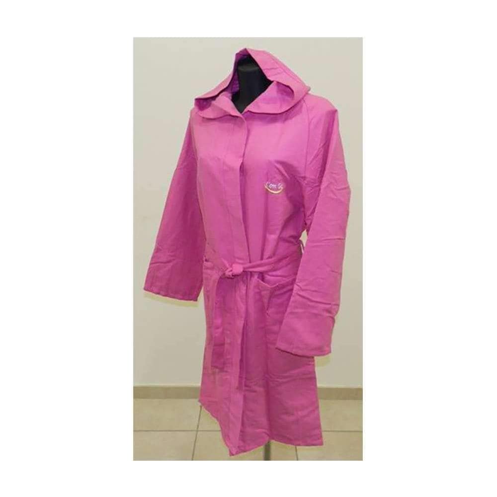 Bimbi Accappatoio Fucsia In Microfibra Ultracompatto Con Te 3/4 Anni - Foto 1