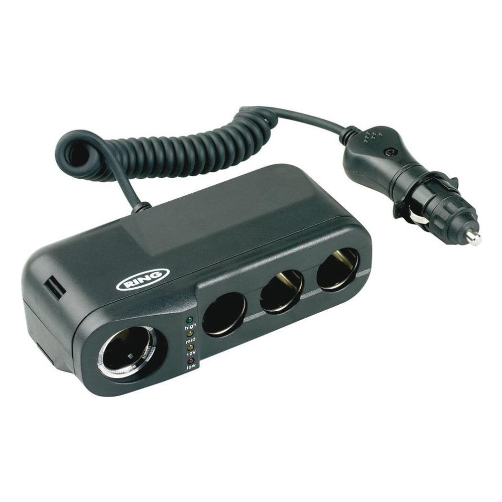 Rms4 Quadrupla Presa Accendisigari 12v 8a Con Tester Batteria - Foto 2