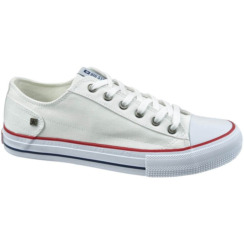 Scarpe Da Ginnastica Bianche In Tela Donna - 38 - Foto 1