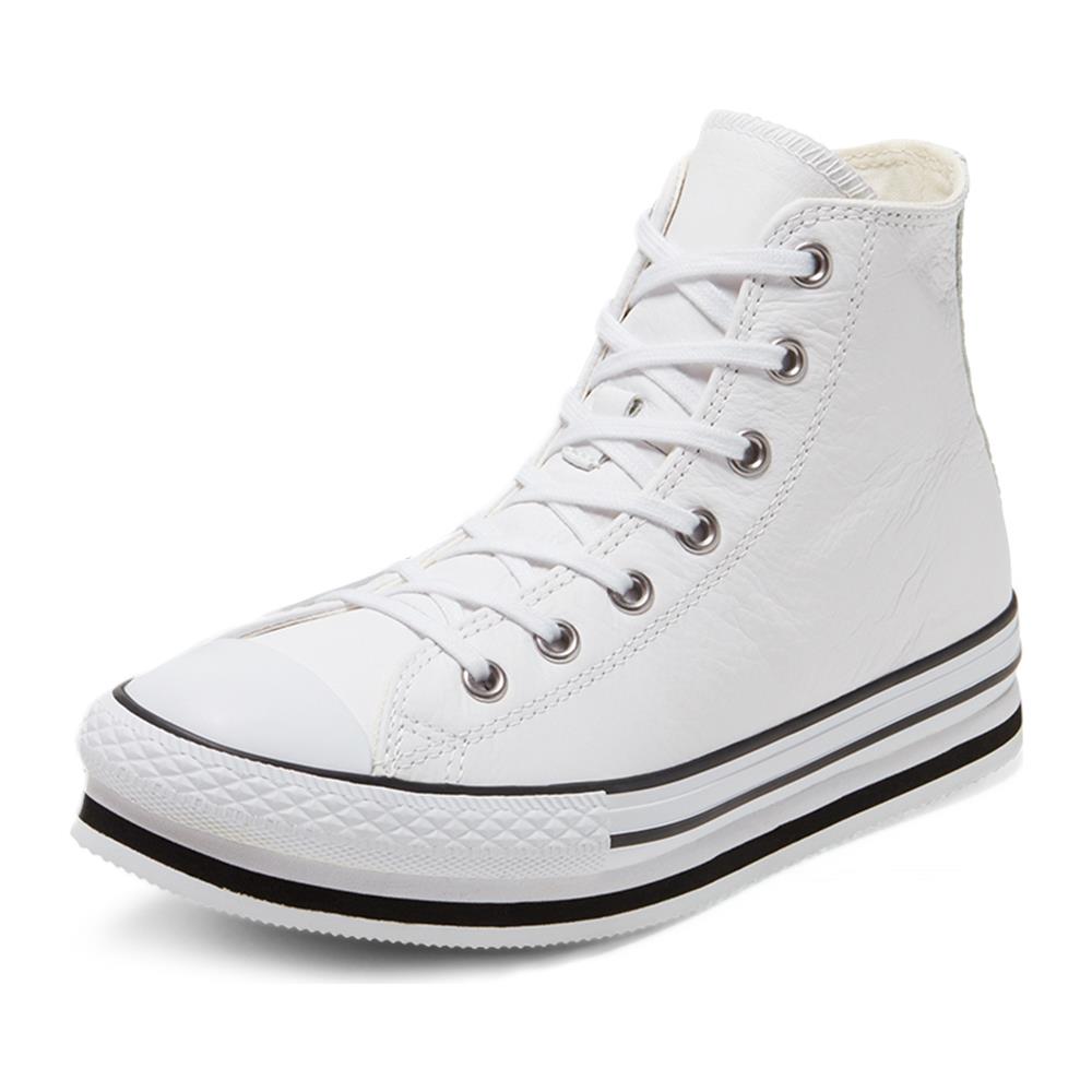 Scarpe Chuck Taylor All Star Platform Eva J Taglia 36 Codice 666392c Bianco - Foto 6