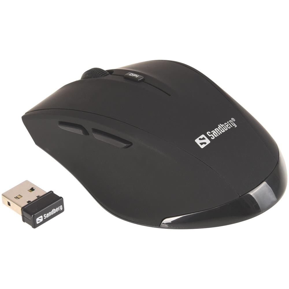 The Sandberg Wireless Wireless Mouse Pro gives you full flexibility when working with your computer. The mouse is wireless, avoiding the need for an irritating cable. Installation is fully automatic with no need for software or device pairing. The tiny USB receiver simply slots into a USB port, enab - Foto 2