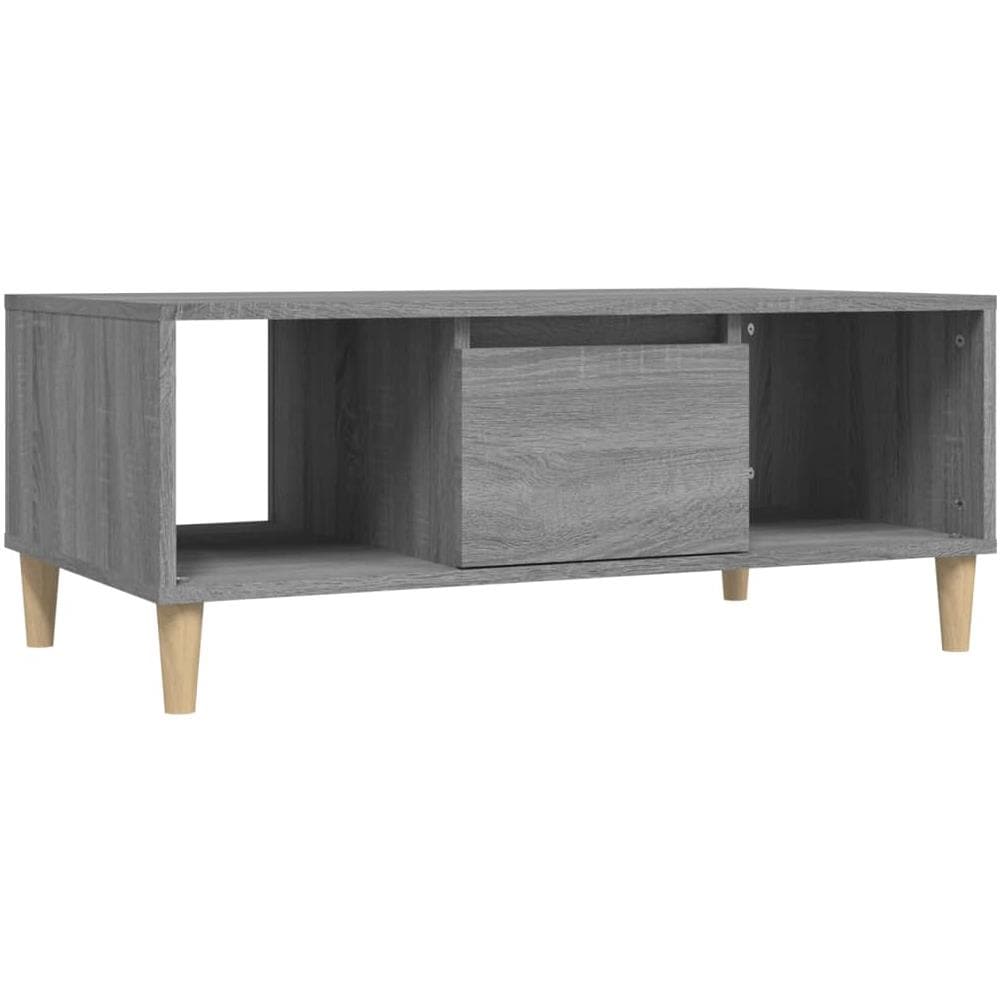 Tavolino Salotto Grigio Sonoma 90x50x36,5 Cm Legno Multistrato - Foto 2
