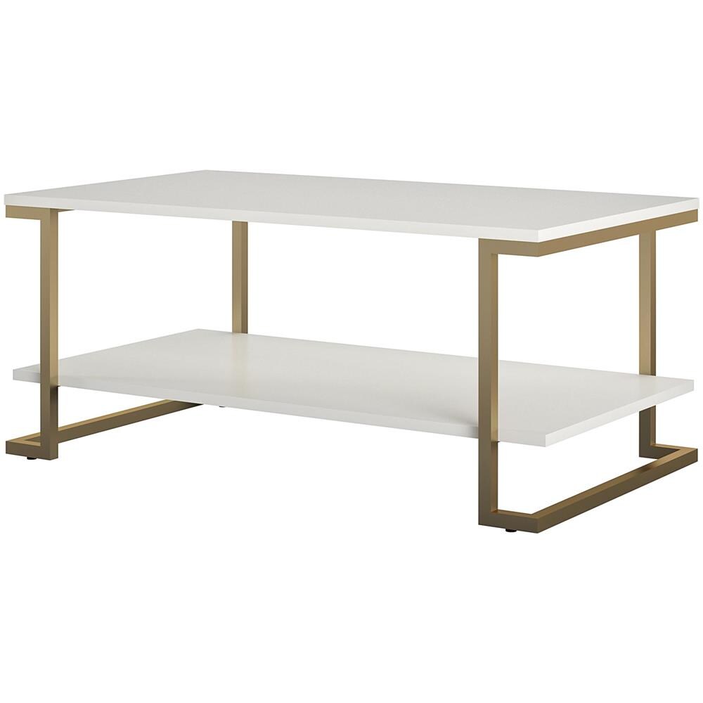 Camila Tavolino Con 1 Ripiano In Mdf Bianco - Foto 1